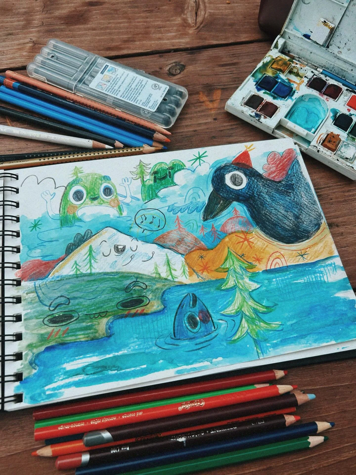 Recent sketchbook pages 🎨 💕

#sketchbook #art #artistsoninstagram #sketchbookpages #illustration