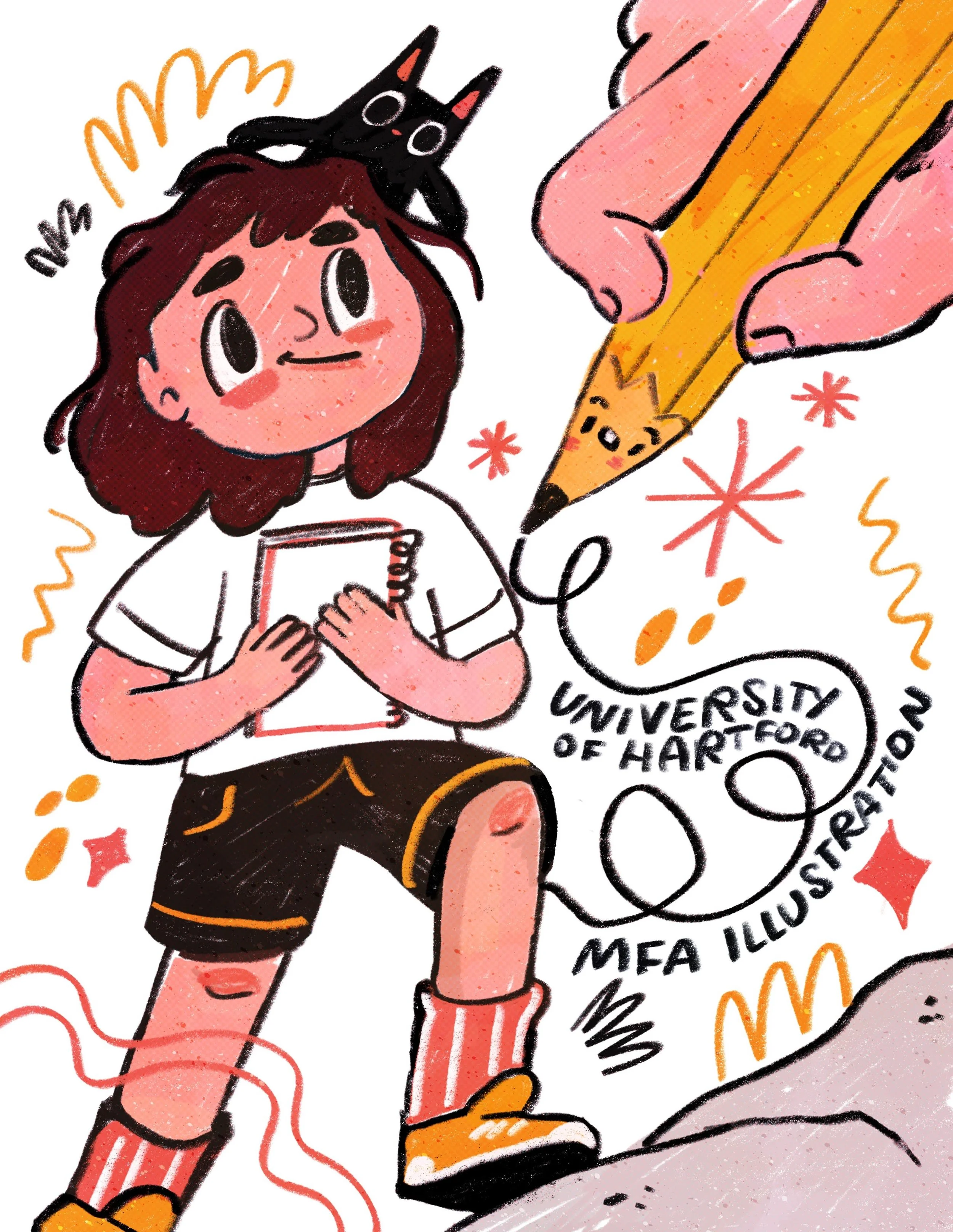 Some fun news! I have been accepted into the class of 2028 at University of Hartford for an MFA in illustration! I&rsquo;ll be meeting up with my cohort a few times a year while continuing my education from Portland in their low-residency program. So