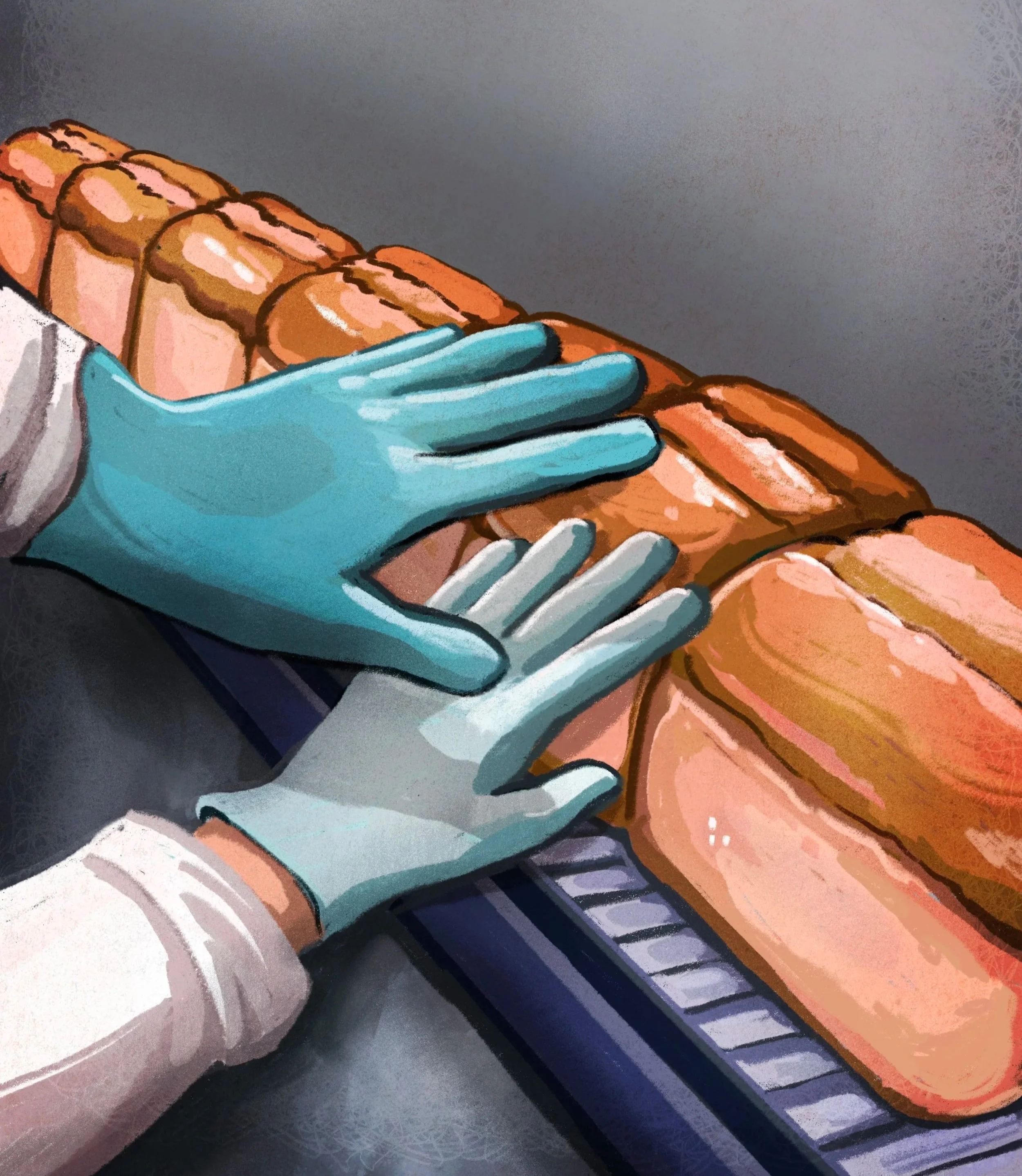 'Proof' Cover Illustration, Eugene Weekly 2025, Second in Illustration from the Society of Professional Journalism, Second in Graphics from the Oregon Newspaper Publishers Association