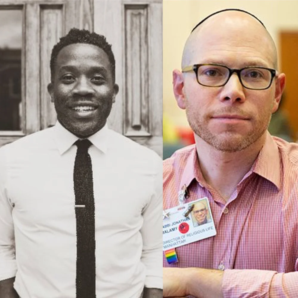 Rev. Wayne Francis (L) and Rabbi Jonathan Malamy (R)