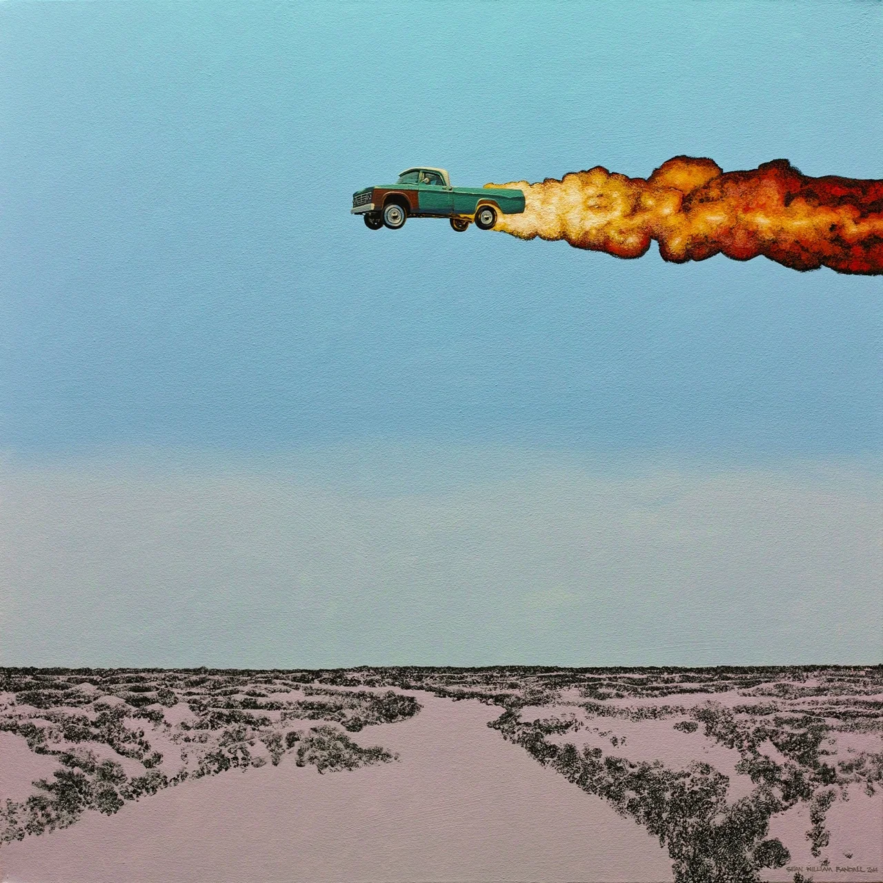 Scrub Jump, acrylic on canvas 36.0 x 36.0 in