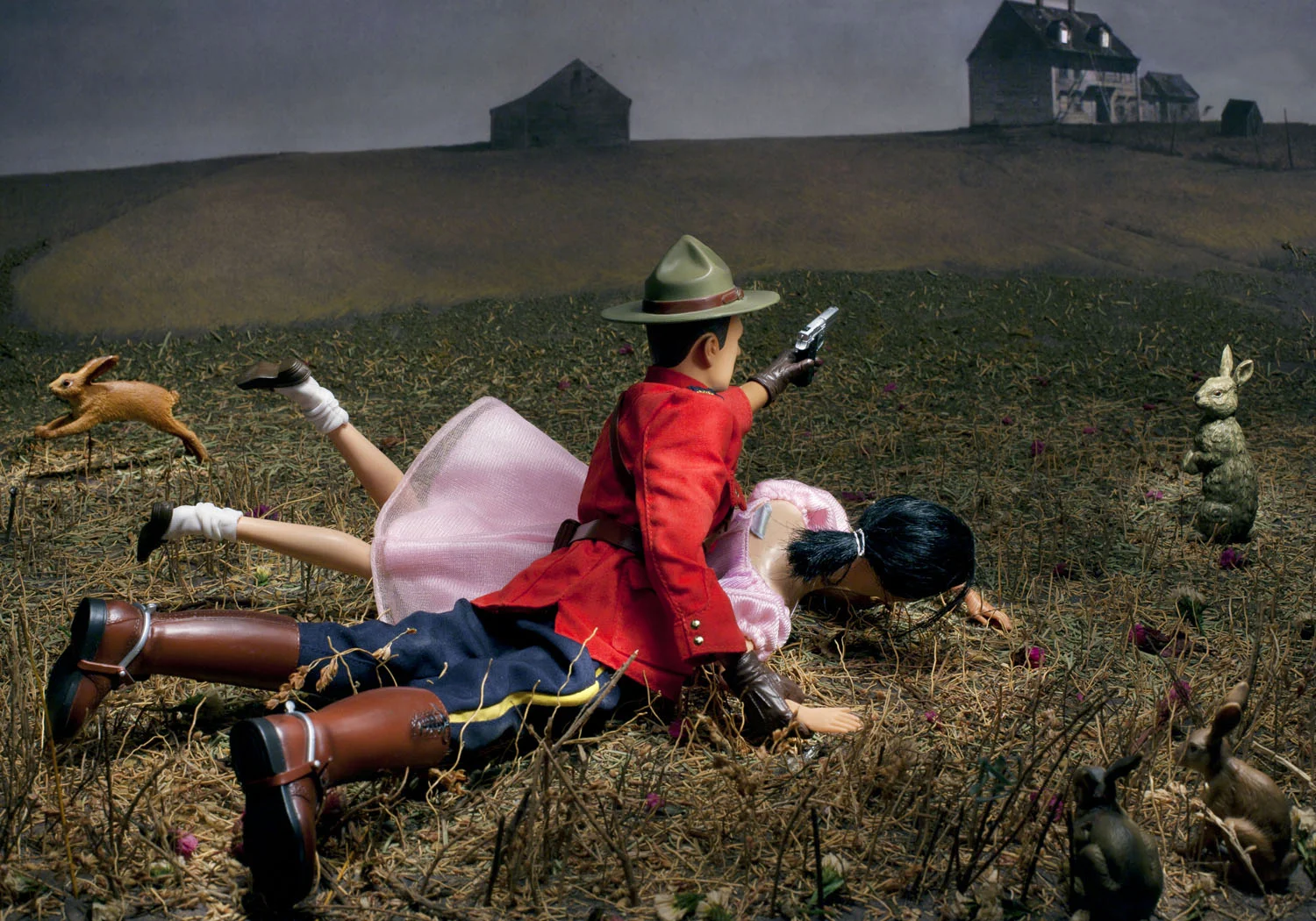 Christina's World (gets turned upside down by Cpl. Dew Wright), edition of 5, inkjet print, 35 x 50 in.