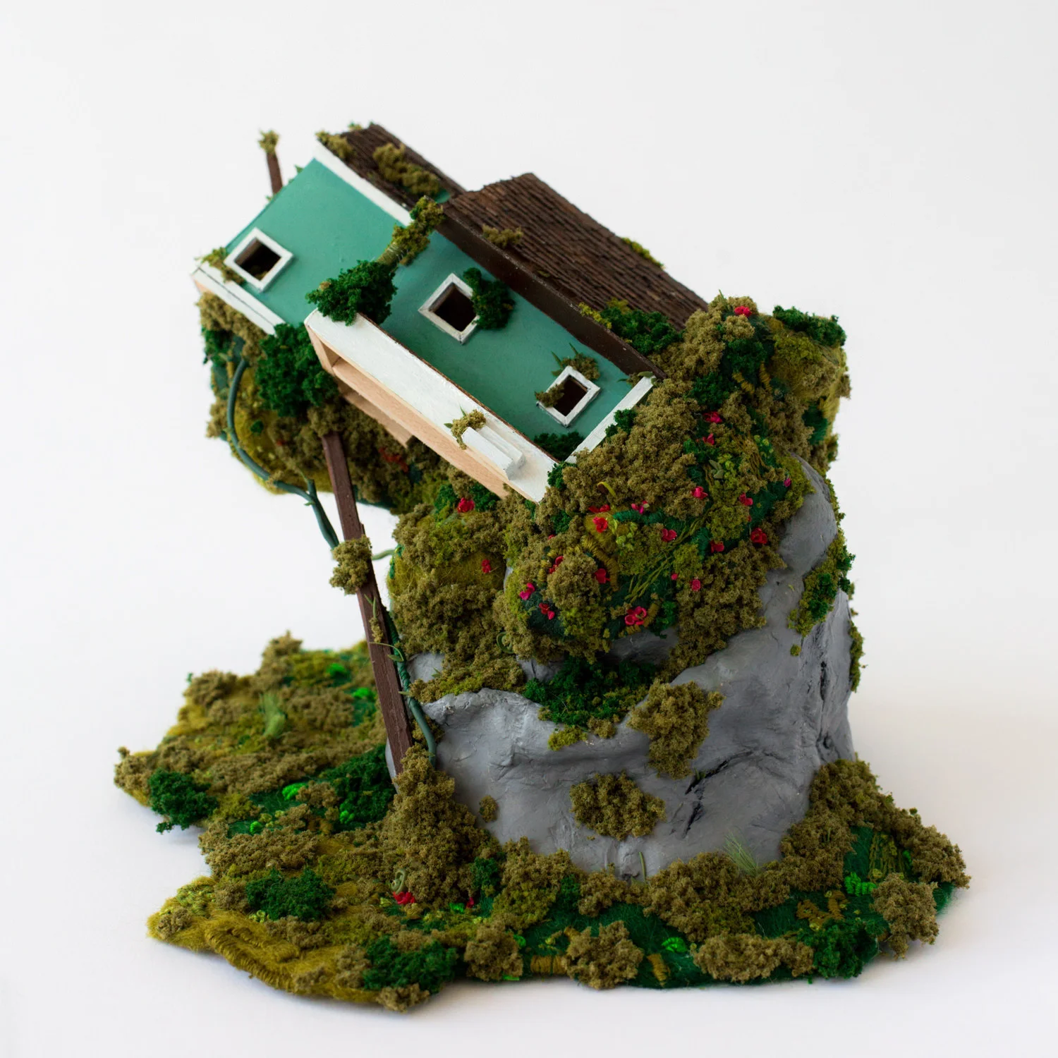 Alpine, mixed media sculpture 6.0 x 9.0 x 9.0 in