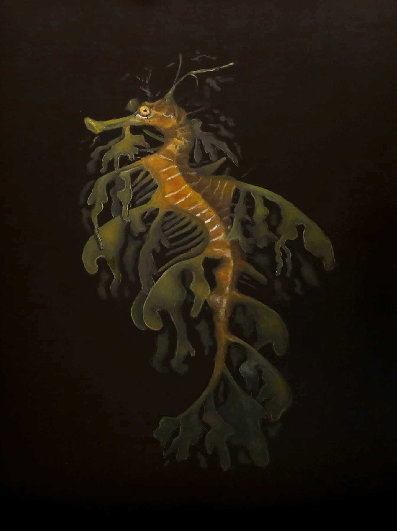 Chummy, oil on panel 16.0 x 12.0 in