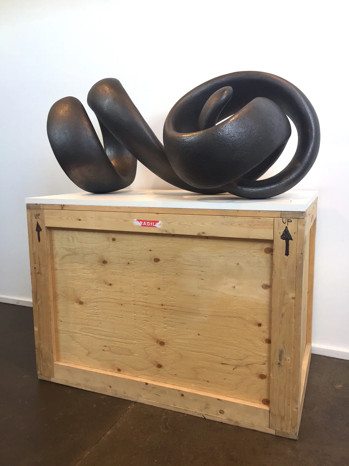 Volante series, modified concrete & acrylic, 18 x 40 x 20 in.