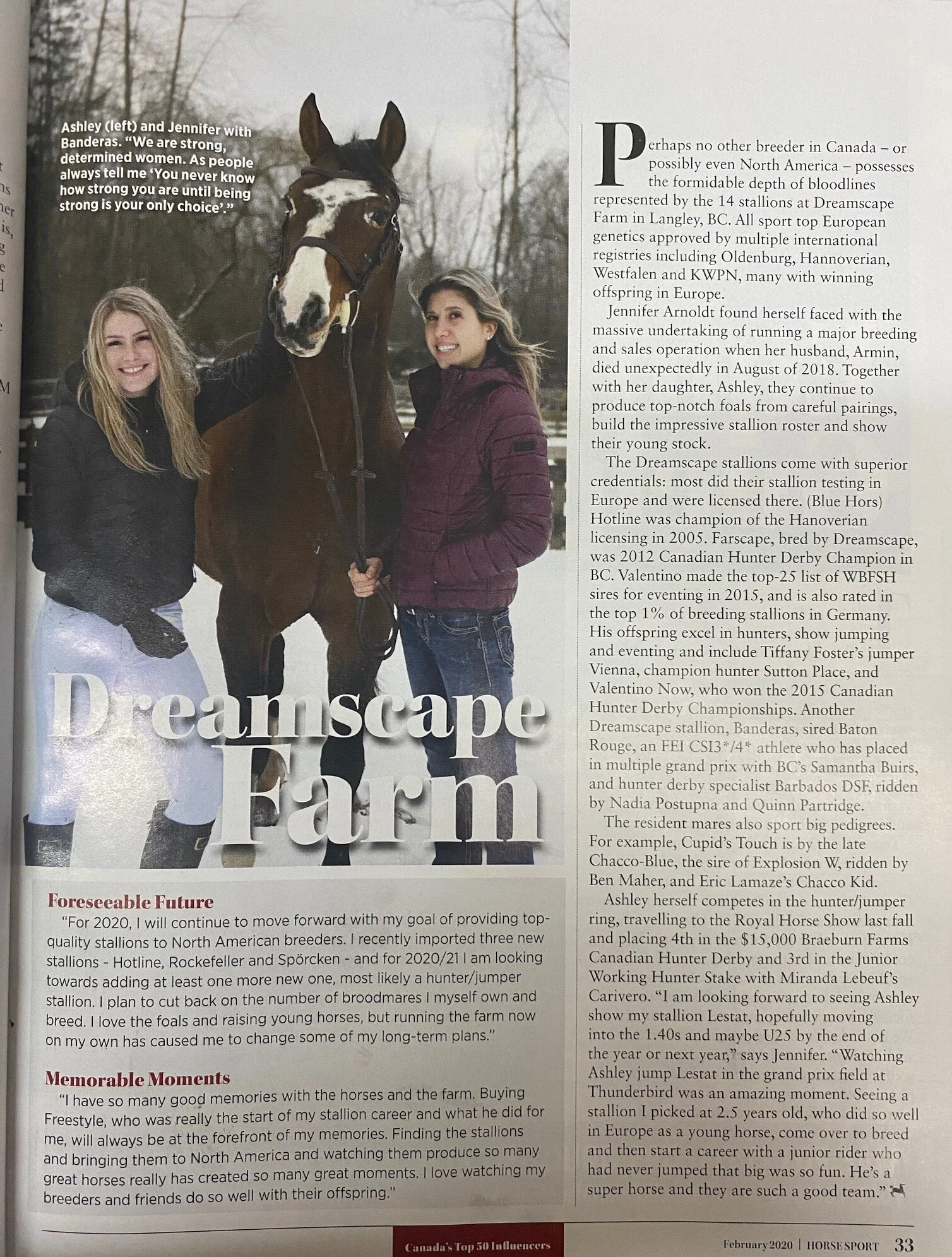 Dreamscape Farm Named a Top 50 Equestrian Influencer in Canada