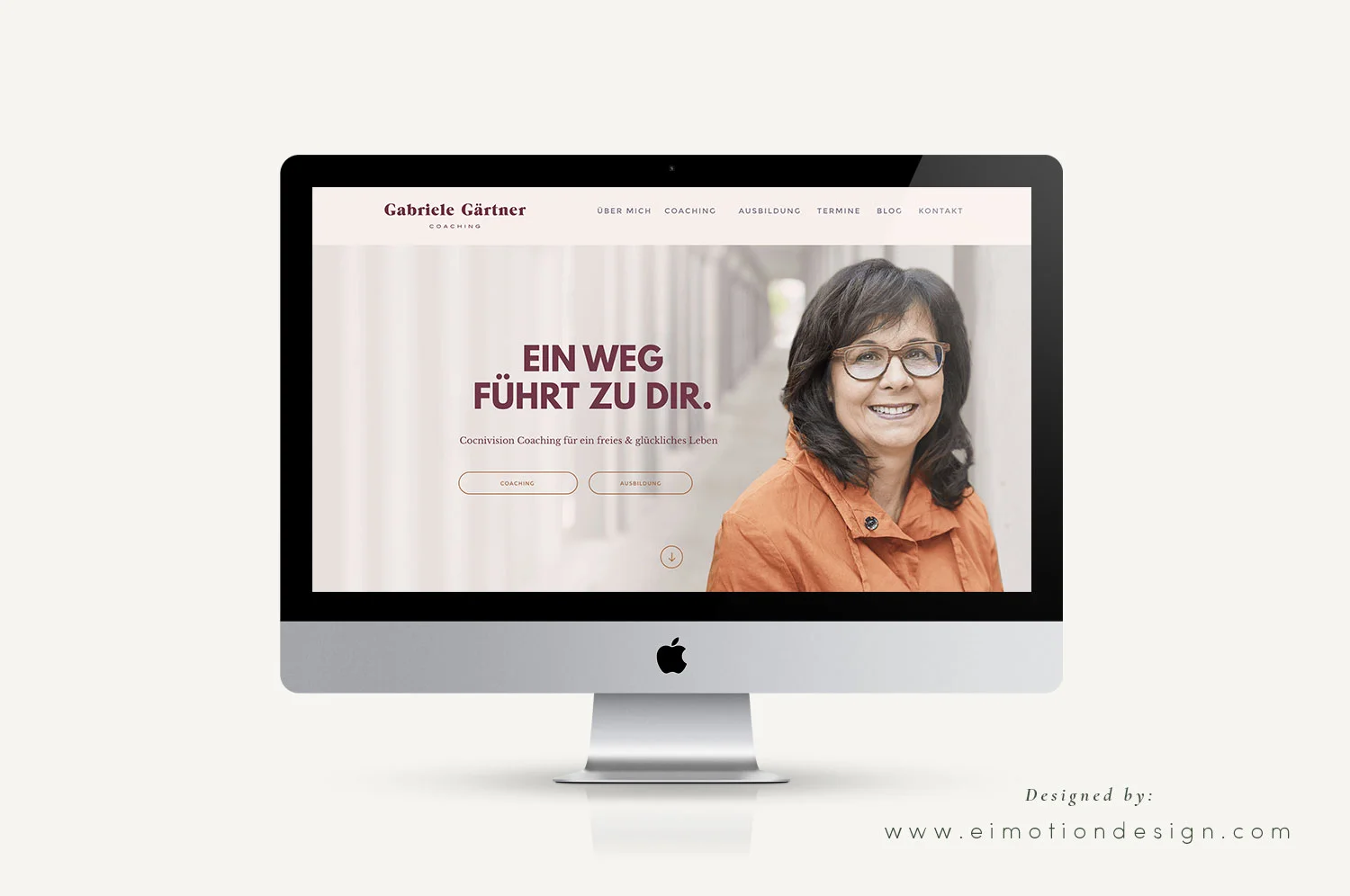 Wordpress Webdesign designed by eimotiondesign.com / Programmierung Markus Bühler