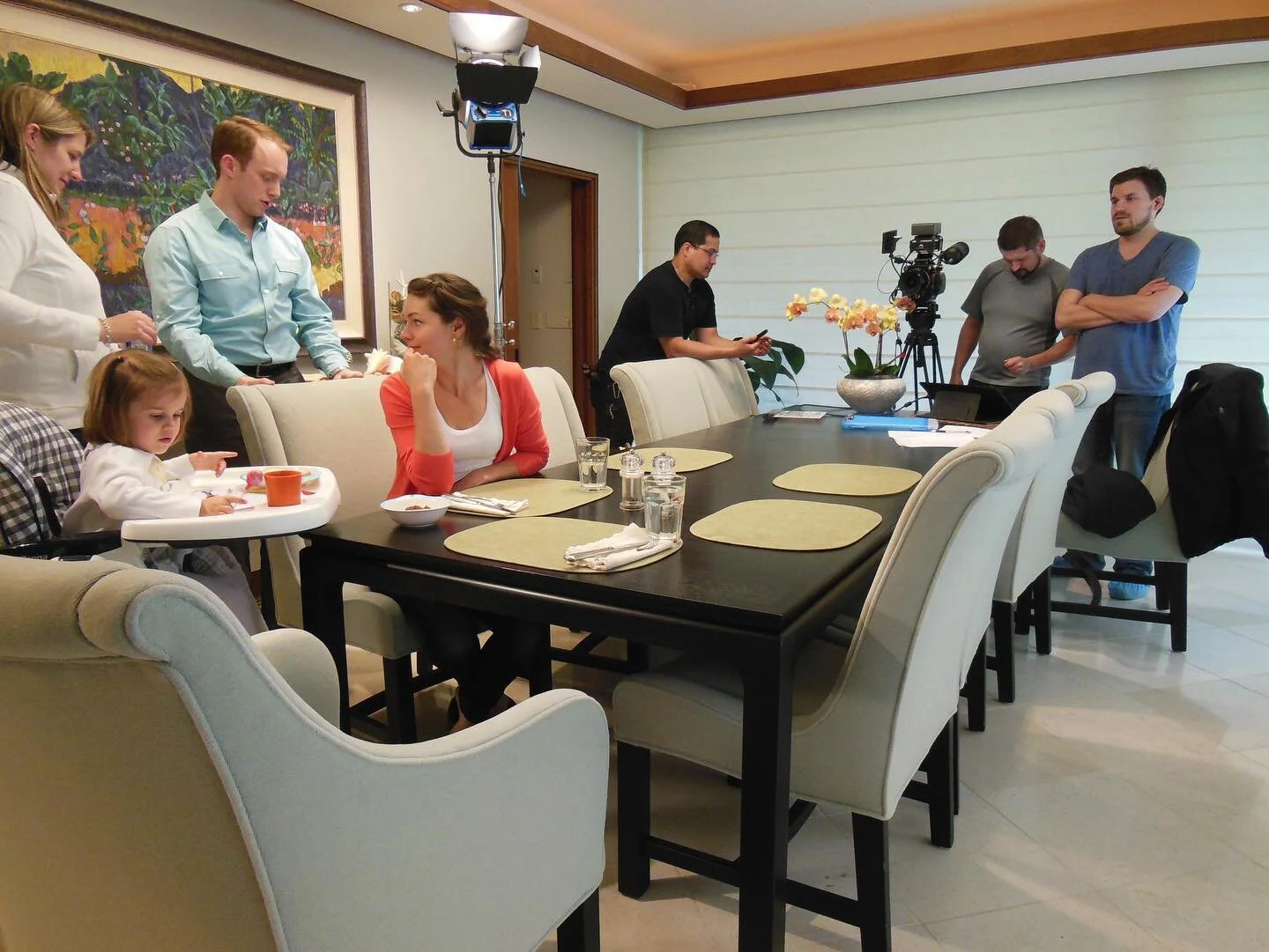 The dinner scene on The Falls: Testament of Love. @hannahbarefoot @jongarciapdx