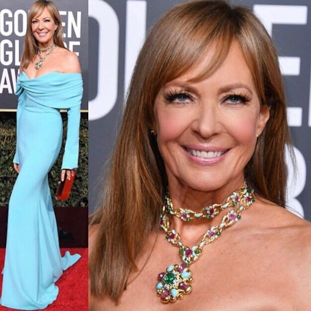 #TBT one of my absolutely favorite people on this planet @allisonbjanney @goldenglobes #winner #makeup #me #hair @jillcrosbyhair #redcarpet #glam #moviestar #badass #love #blessed