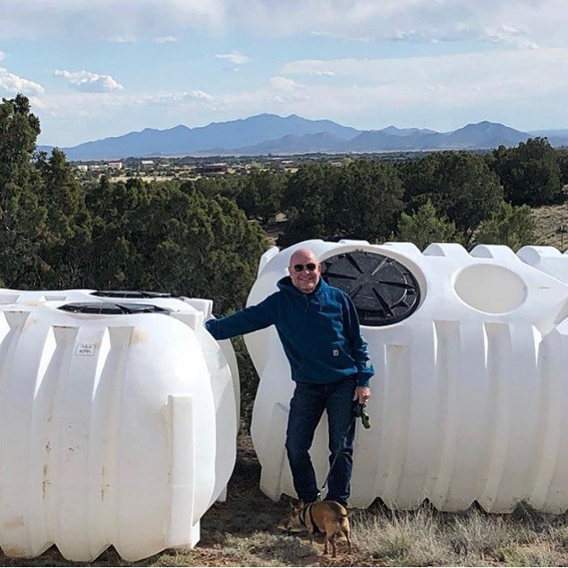 3 of these babies! They hold 1750 gallons each! #rainwaterharvesting #doingourpart