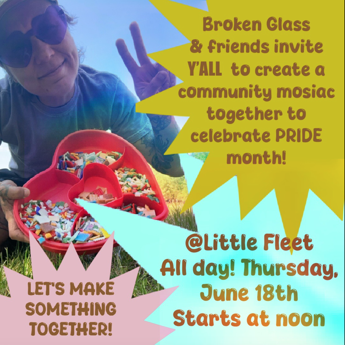🫶Broken Glass &amp; Friends Community Mosaic Project!