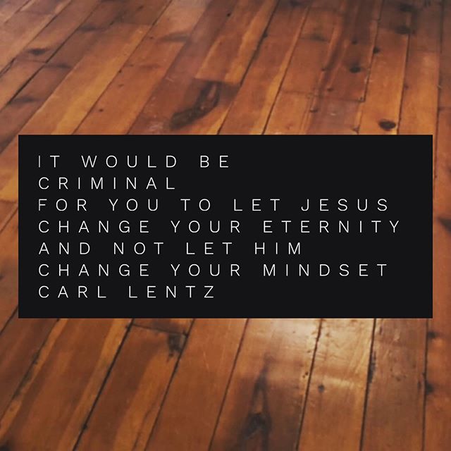 Jesus didn&rsquo;t only come to offer an eternity with Him, but to make us a brand new creation HERE. He never intended for us to fold up our tickets to heaven, shove them in our back pockets, and continue acting like a royal douches. 👑👎🏻 His unen