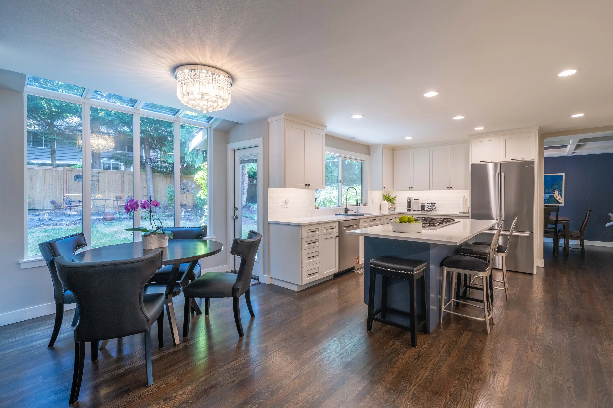 Remodeled Island Kitchen with Eating Space