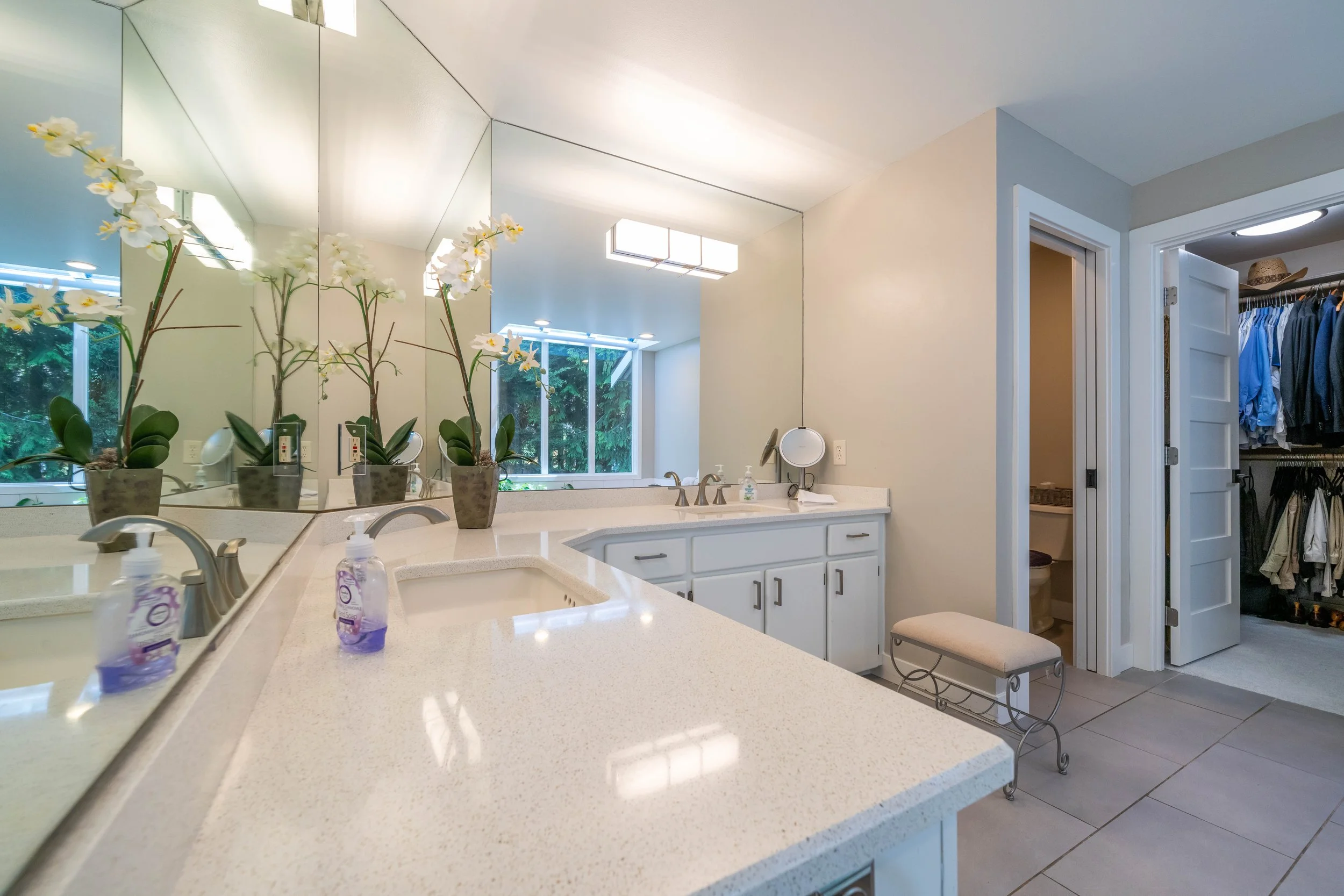 Primary Bath with Dual Vanity