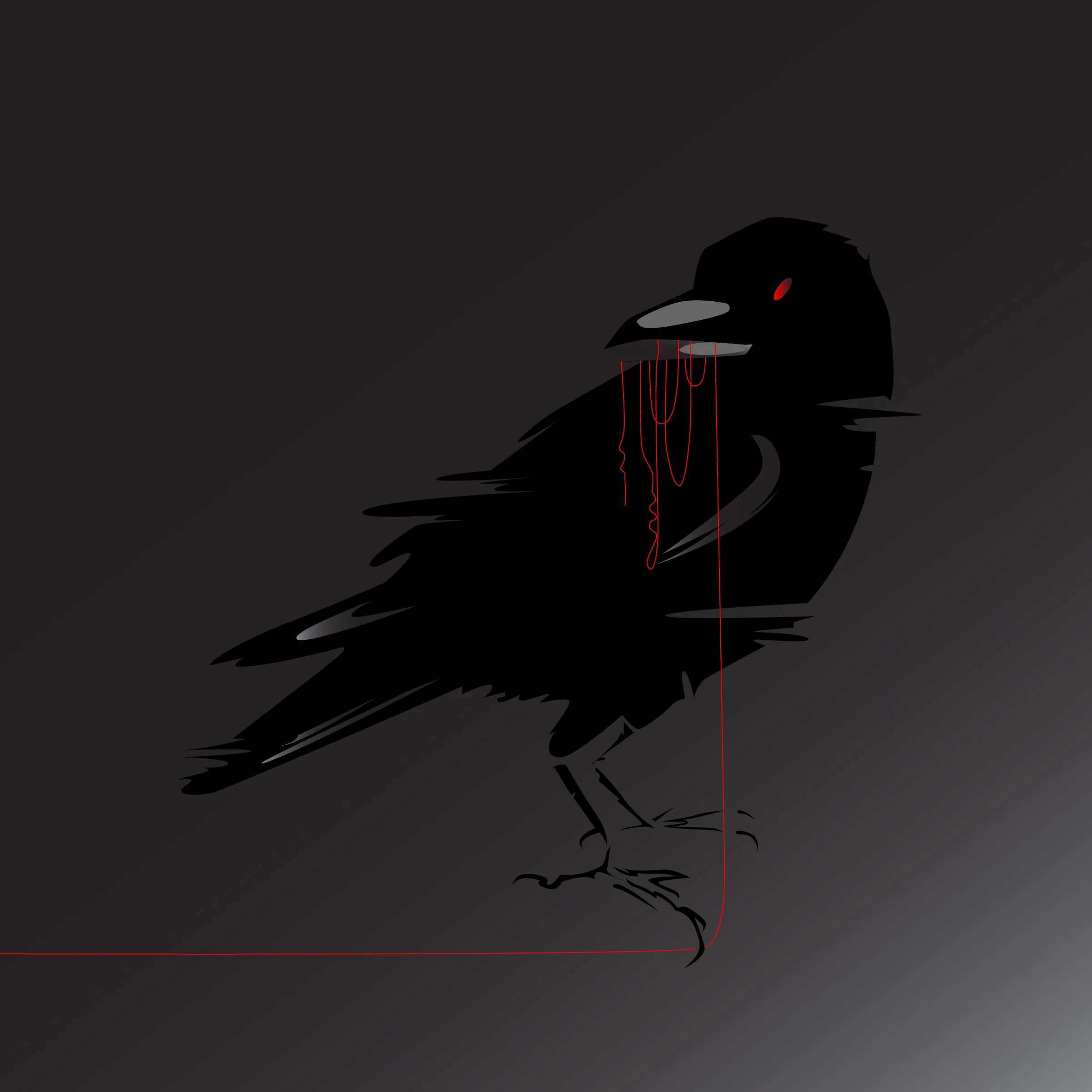 "This snowy morning that black crow I hate so much but he's beautiful" I love vector art and silhoettes. I usually find a historical event or poem that inspires me and work from there. In this case it was the poetry of Basho, and Edo poet from Japan.