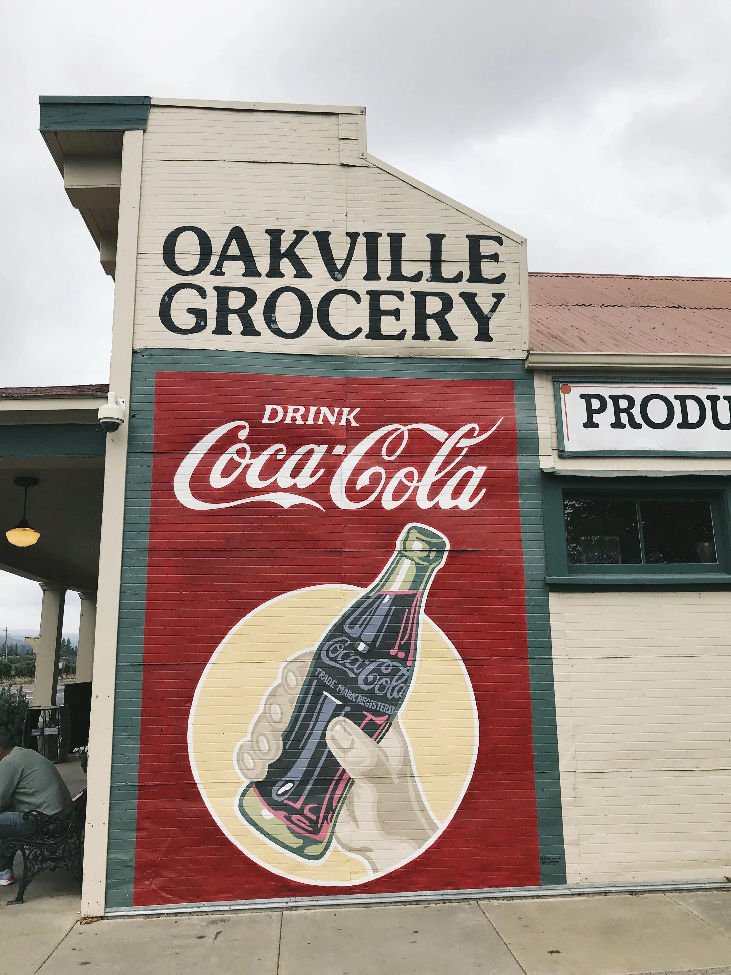 Between the first and second wineries, we stopped at what must have been a local hotspot, the Oakville Grocer. Grabbed sandwiches, which were delicious, and hit the road again.