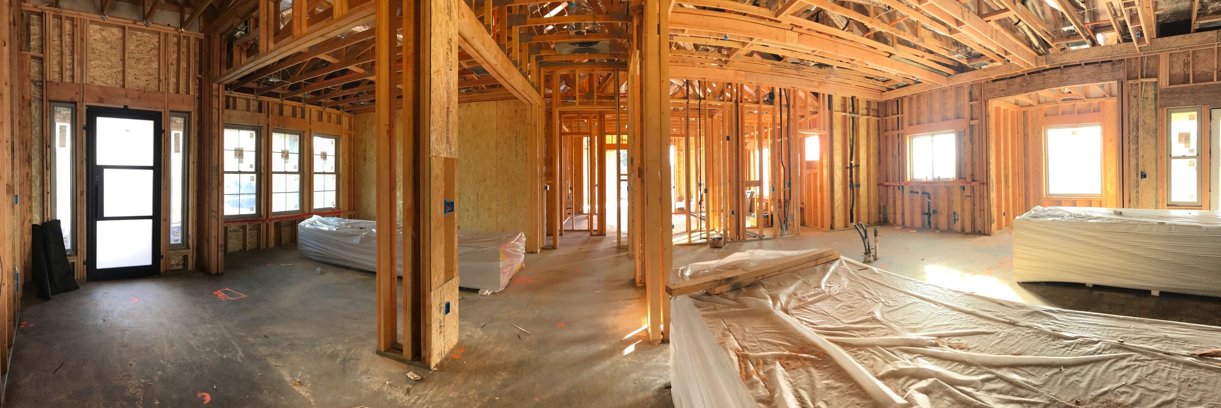 From left to right: front door, dining area, hallway to one side of the house, kitchen area and breakfast nook. That #NaturalLight