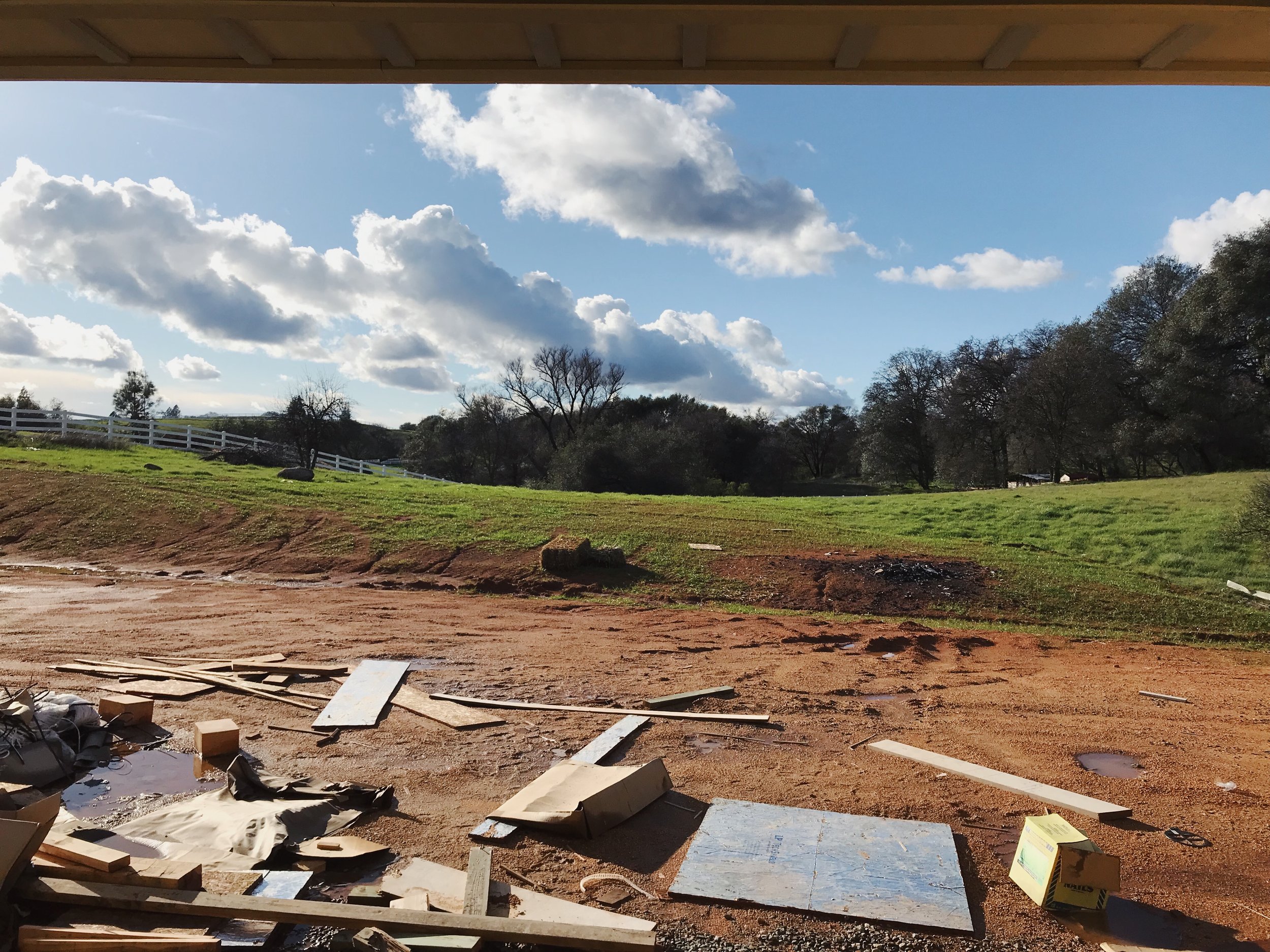 View of the property from the back door. But views from every side of the house are pretty perfect.