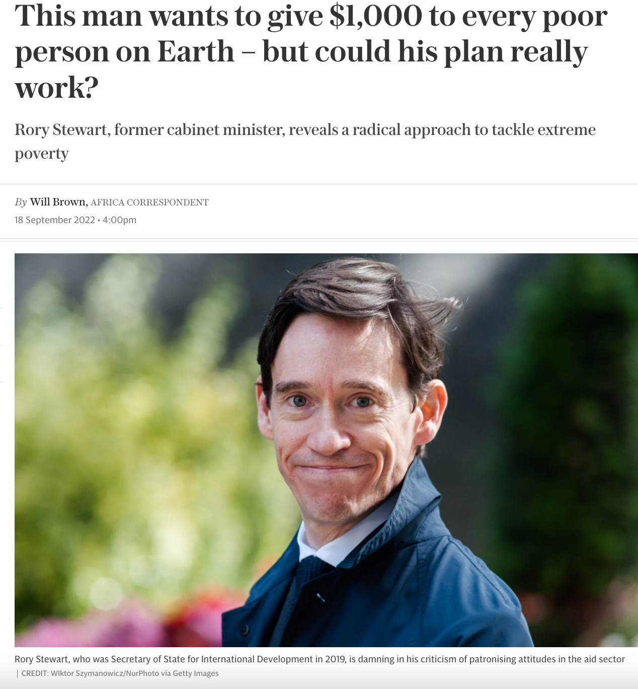The Telegraph, 18 September 2022. 