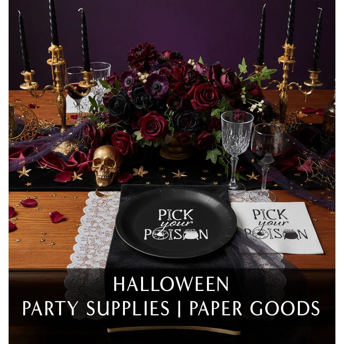 Halloween Party Supplies and Paper Goods