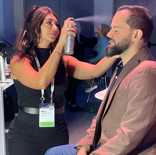 Corporate event hair and makeup for CES and convention weeks in Las Vegas