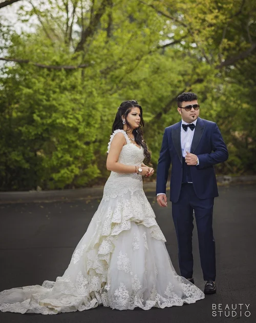 Romantic bridal portrait