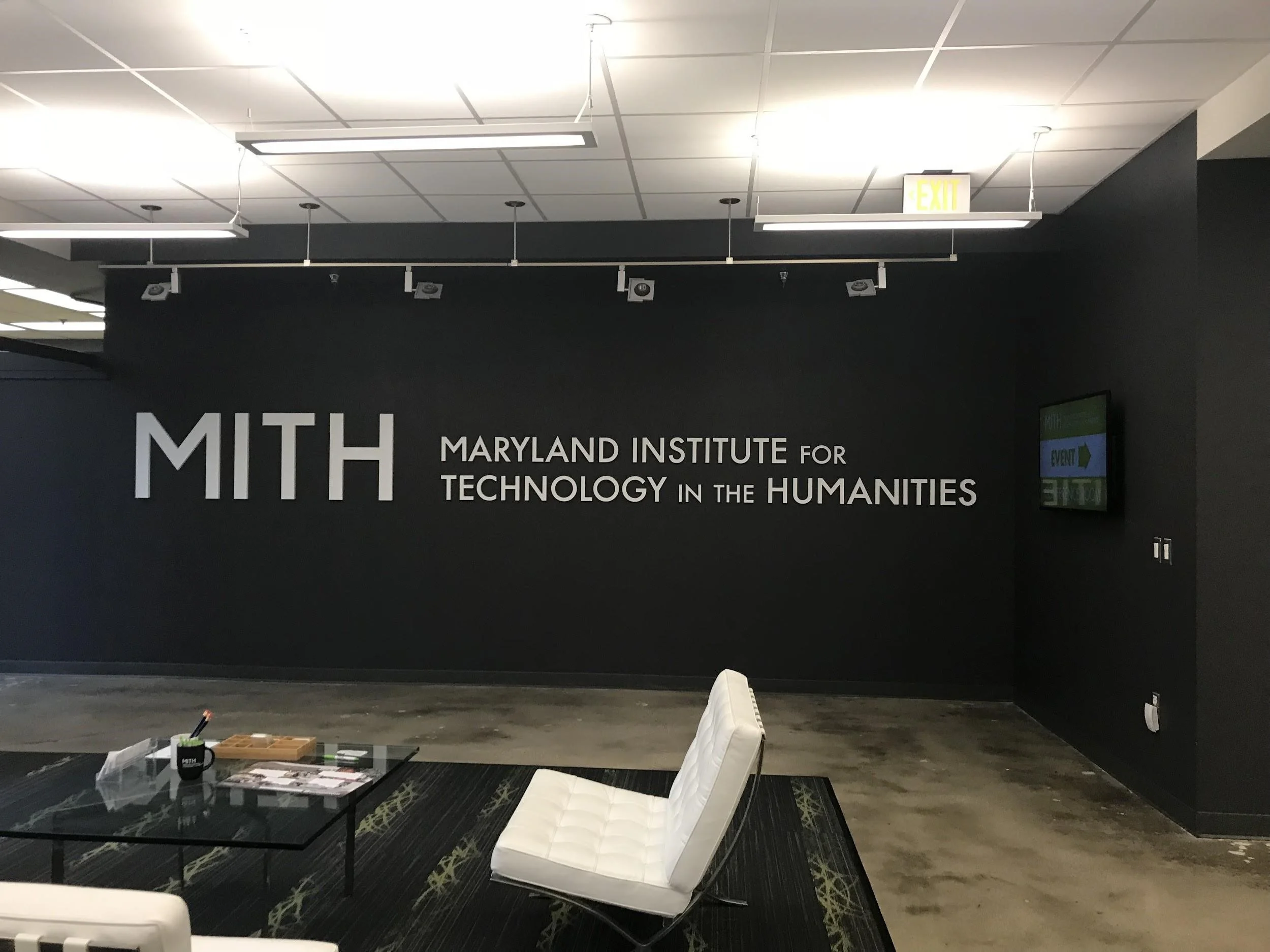 On Tuesday, Nov. 8, 2017, Walter Forsberg, a media archivist for the Smithsonian National Museum of African American History and Culture, came to the Maryland Institute for Technology in the Humanities (MITH) to discuss media preservation. MITH is dedicated to researching how technology can help us learn more about culture. Photo courtesy of Amina Lampkin.