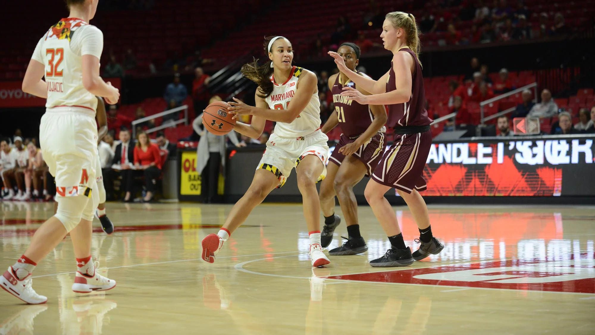 Maryland women's basketball show flashes in exhibition, defeating Kutztown 90-63
