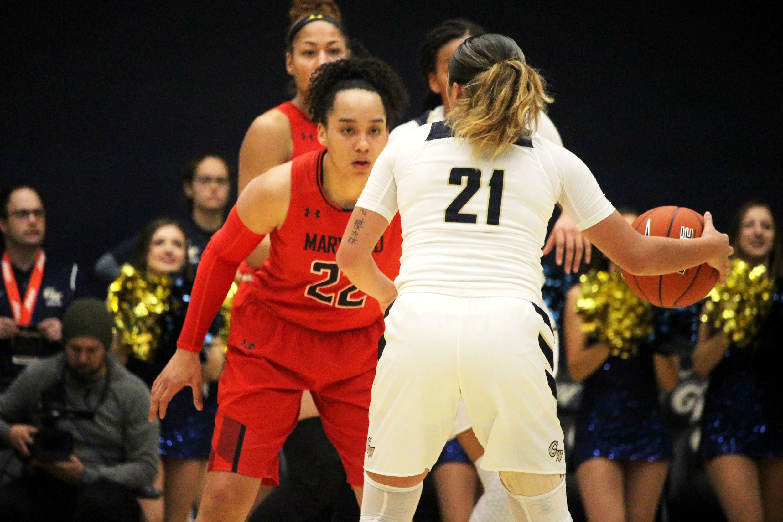 Maryland women’s basketball dominates George Washington on defense, winning 69-30