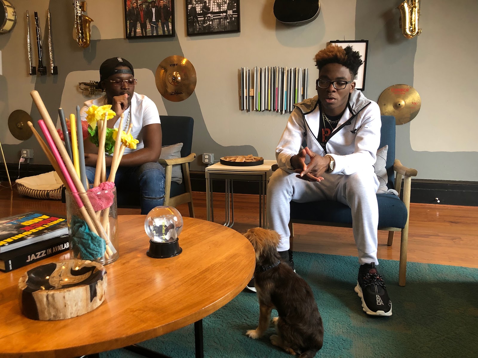 Fletcher is explaining, in their apartment in downtown Baltimore, their journey before fame. (Ndeye Aminata Ndiaye)