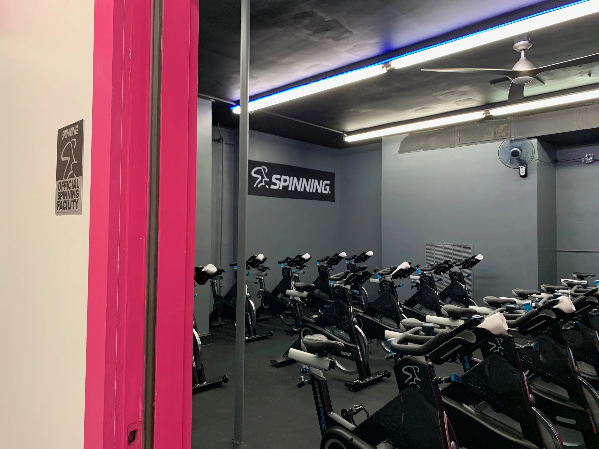 Posh Cycling and Fitness Studio is the only Spinning facility in Prince George’s County. The studio offers classes taught in person, as well as virtual classes where participants can ride with a virtual instructor projected onto the screen. (Amina Lampkin/The Black Explosion)