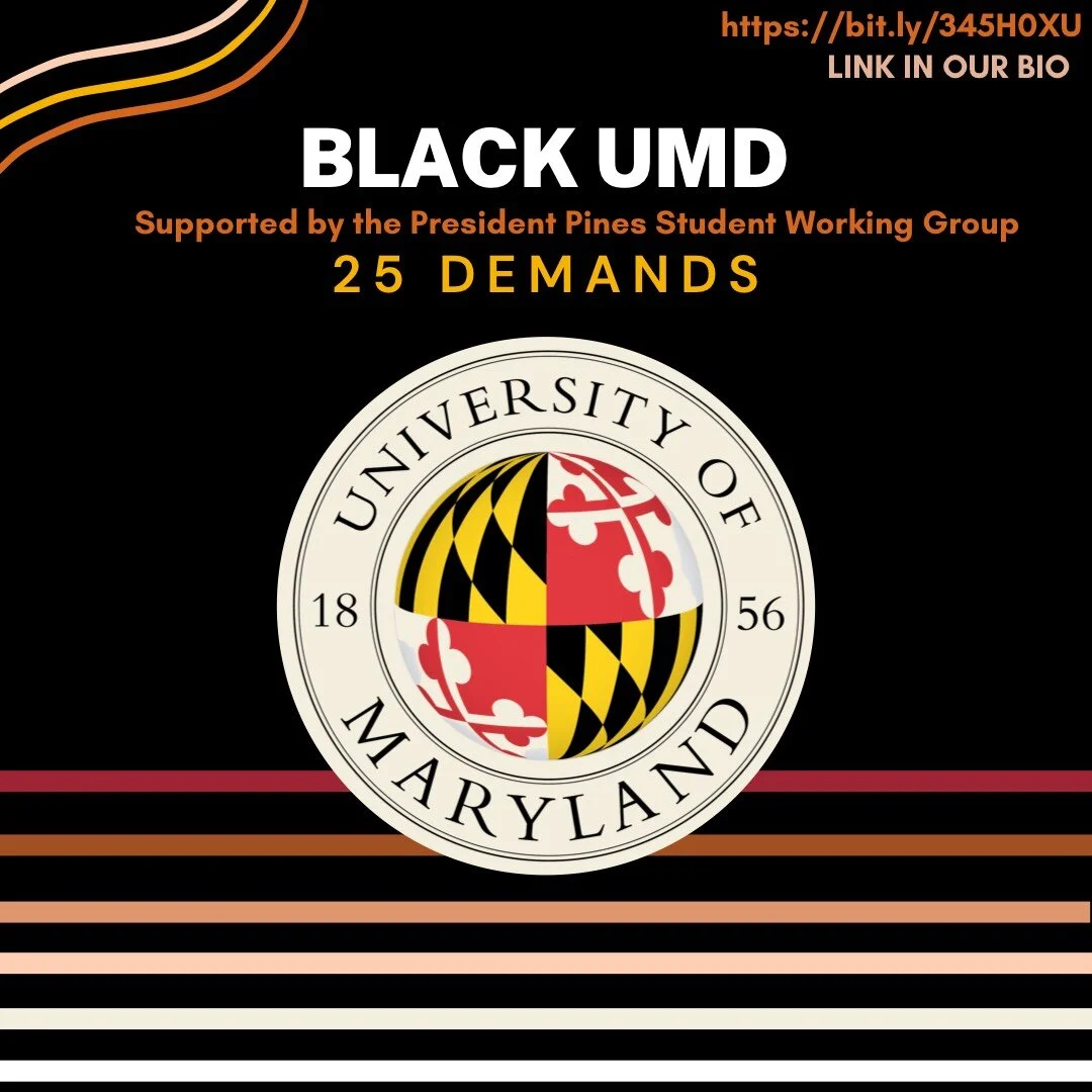 Black UMD creates and ranks 25 demands for President Pines