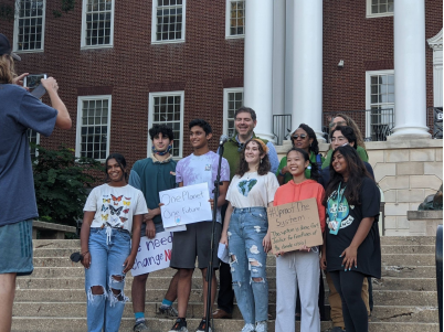 Student activists host climate change rally to raise awareness and create a call for action