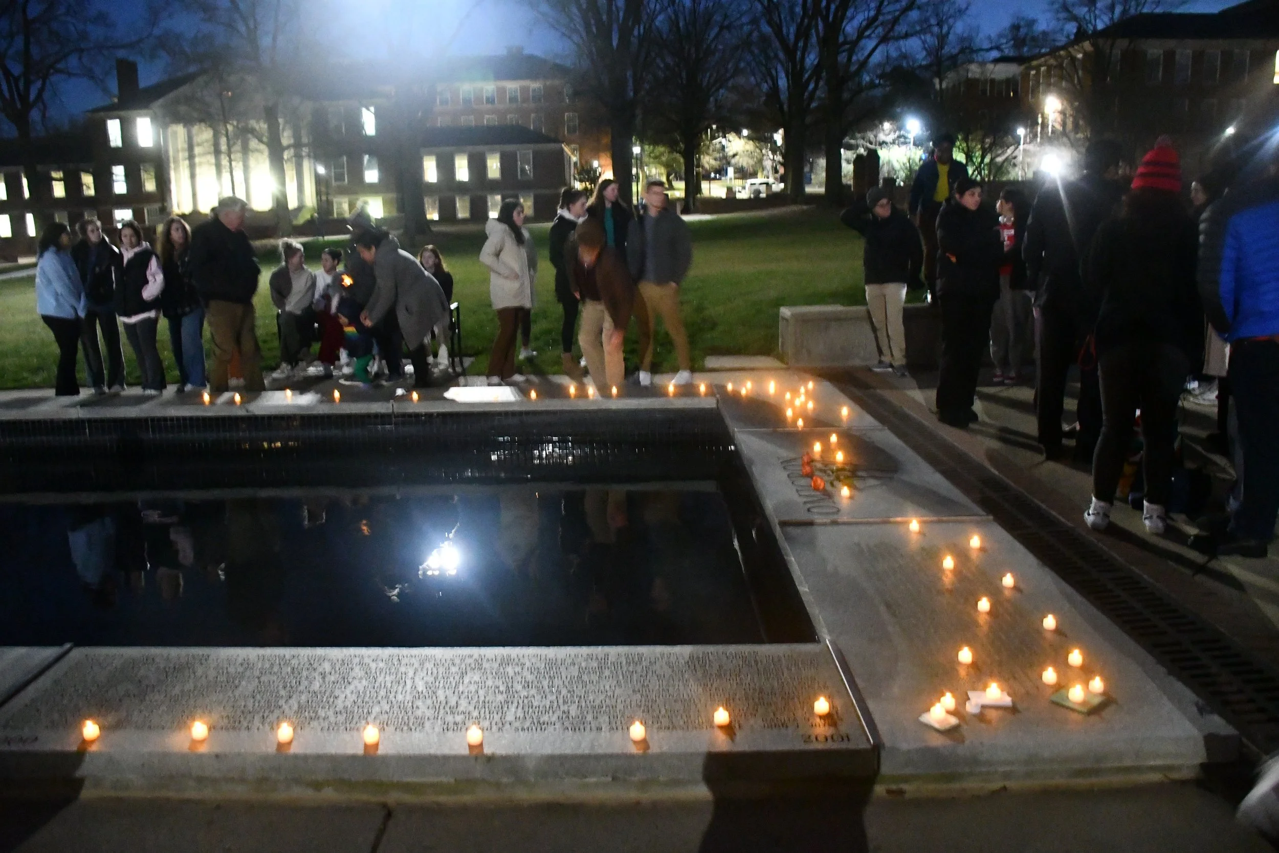 UMD Community Gathers for Vigil for Michigan State Students