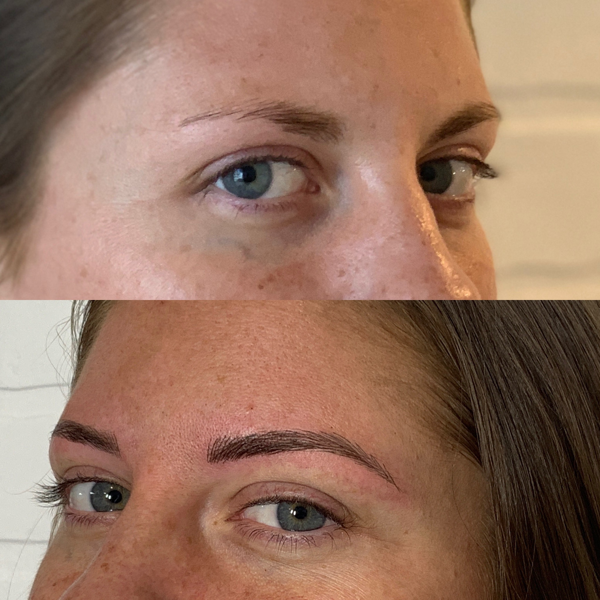 Microbladed brows