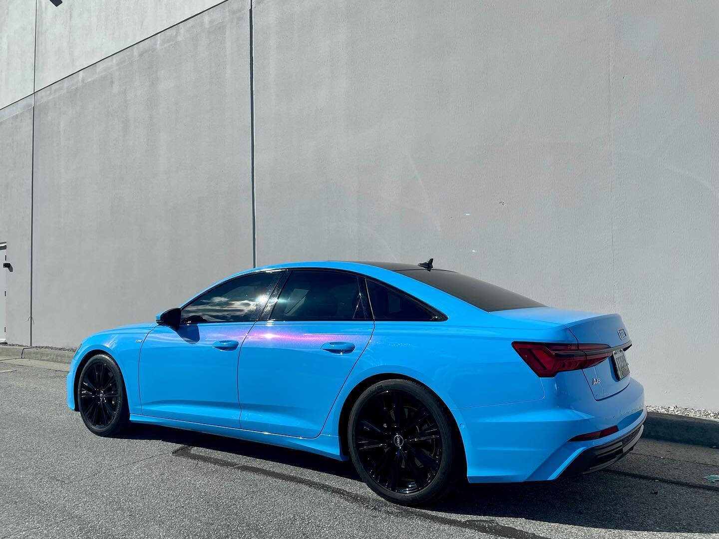 Blown away at the end result of this Audi A6 wrapped in @inozetek Metallic Kato&rsquo;s Kenmerry Blue #radwraps