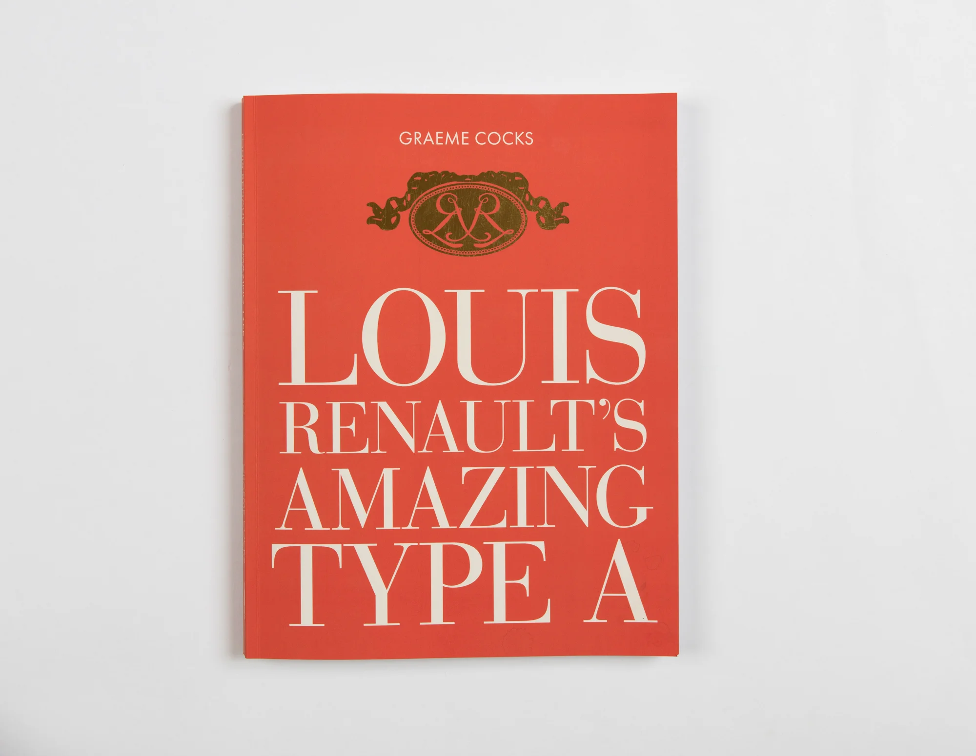 An historic typeface, Bodoni, synonymous with style and quality, is used for this book cover.