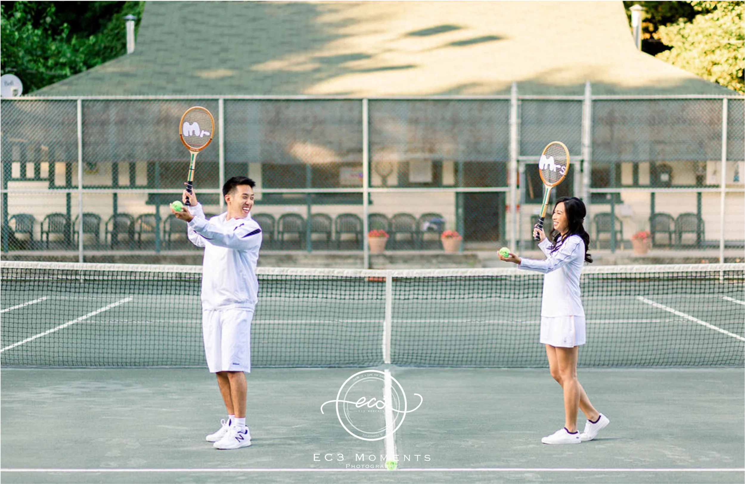 Alexander Muir Memorial Gardens Tennis Court Toronto Engagement 14.jpg