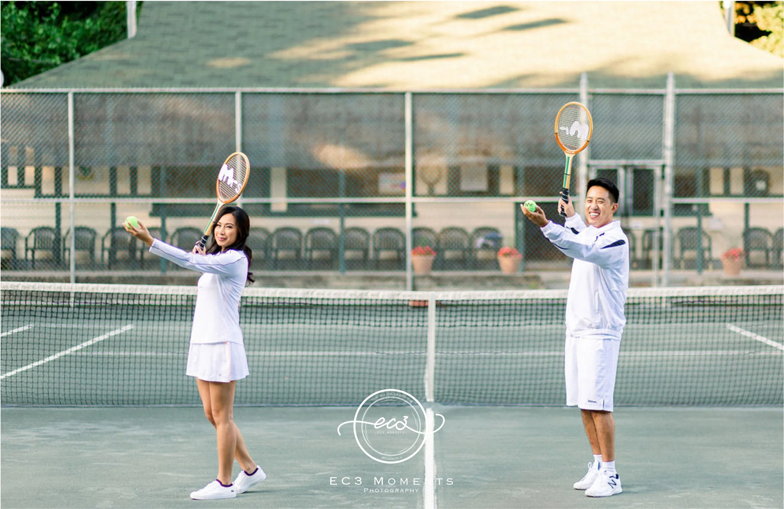 Alexander Muir Memorial Gardens Tennis Court Toronto Engagement 15.jpg