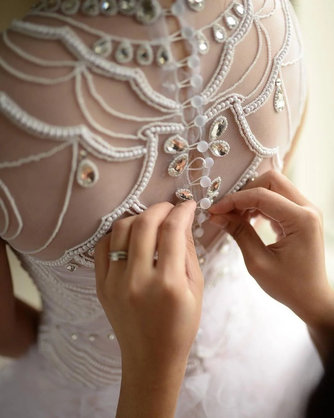 Back details. ❤️ #kayeralleta #weddinggown #tambourbeading #embroidery #bride #bridal #fashion
