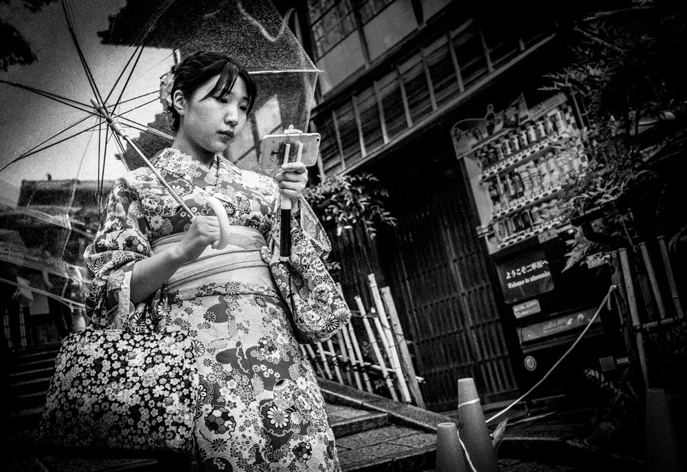 Woman with a Selfie Stick