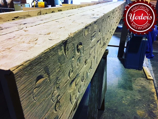Custom White Oak Box Beams