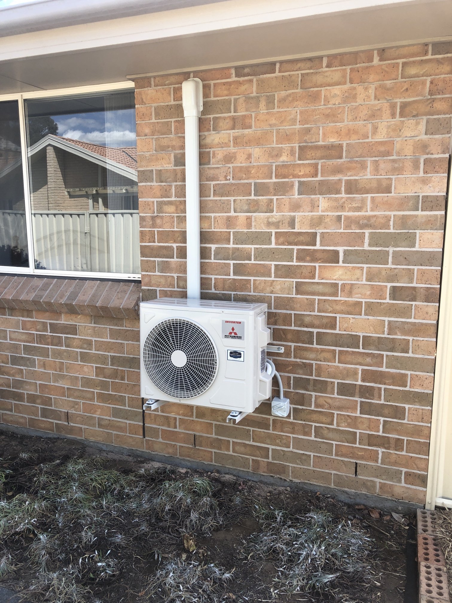 External unit installed by Hunter Valley Appliance Repairs