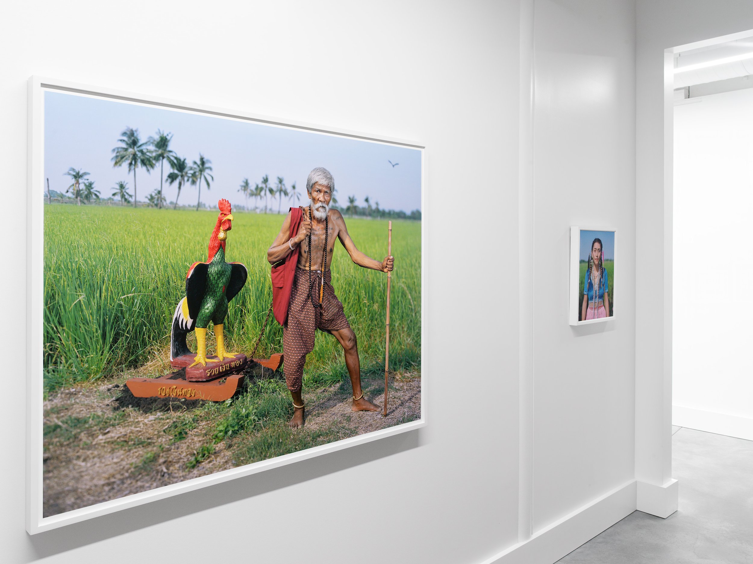  Installation view of Olivier Laude:   Chiến Thắng Ba Tơ left to right:   Brother 4, &amp; Sis{teen}  