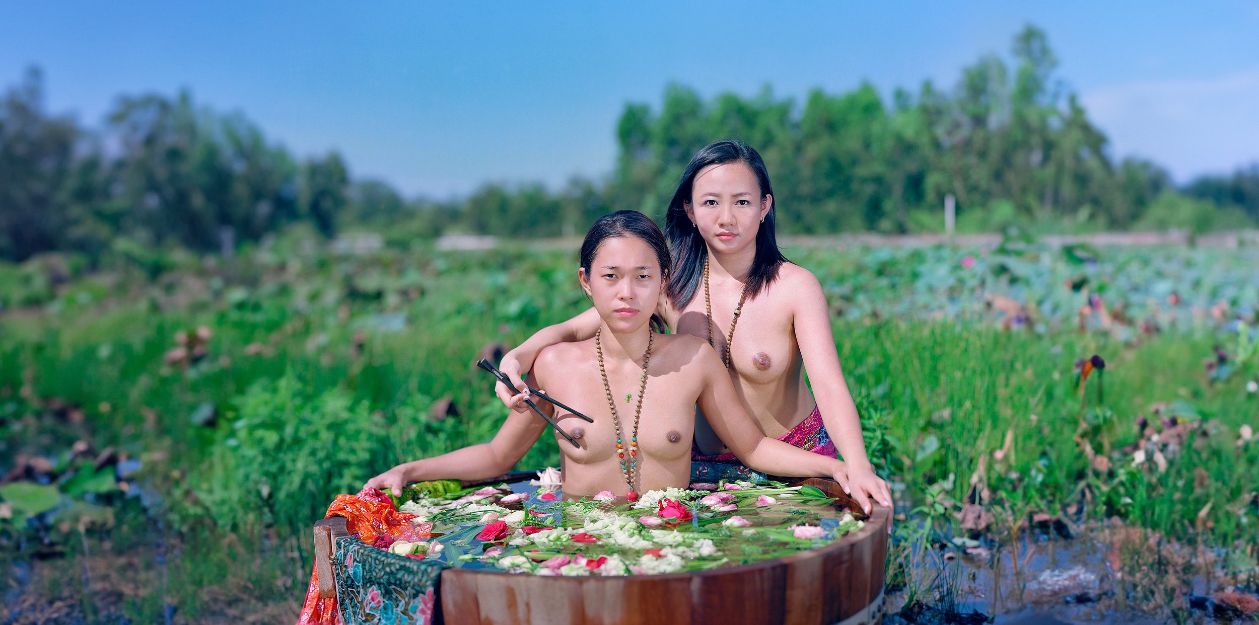 Bồn tắm, from the "Chiến thắng" series.sRGB1966 (ສານຂອງຈິດຕະນາການ)127.63 x 153.03 cm.(50 1/4 x 60 1/4 inch.)