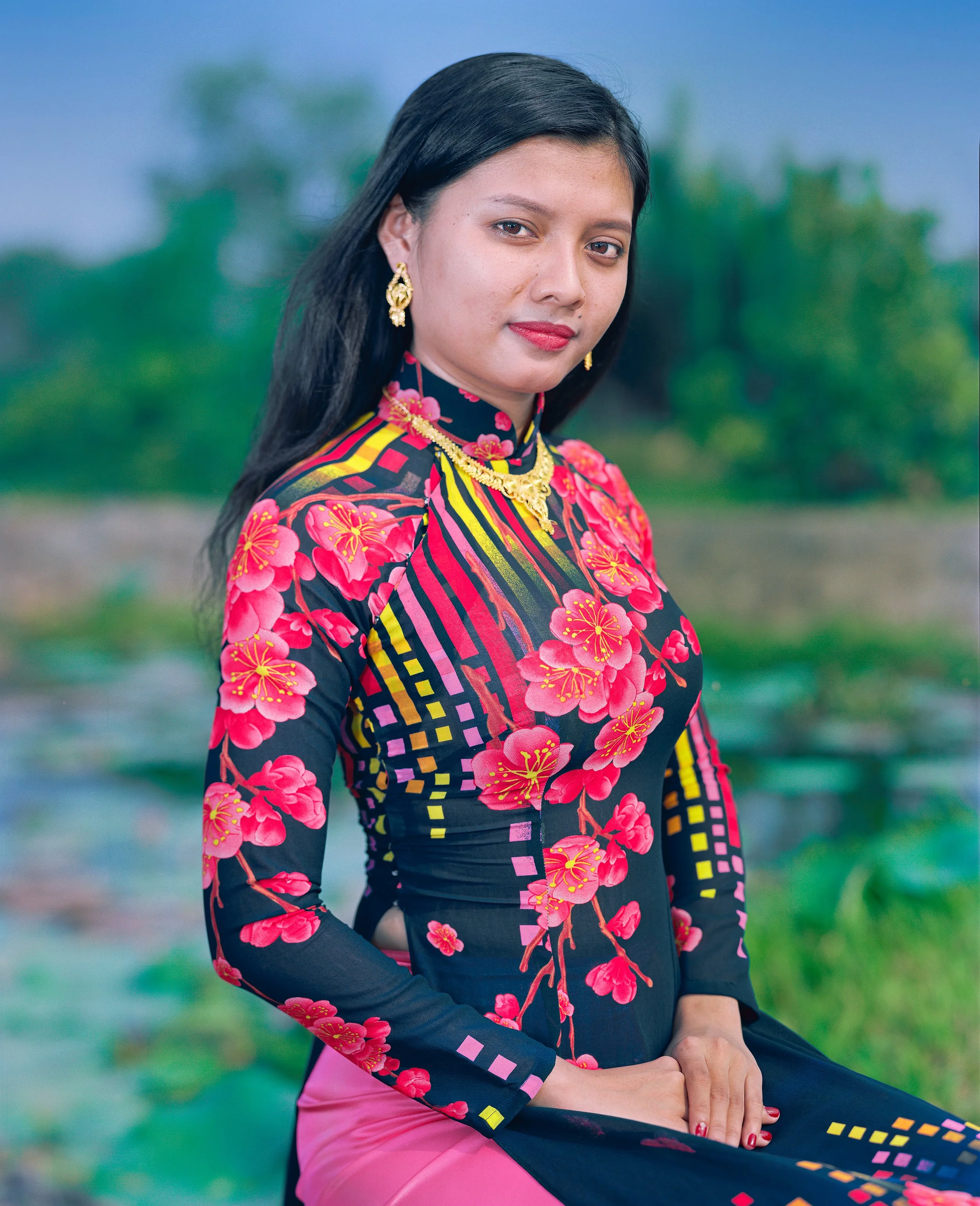 Võ Ngọc Châu(Võ Ngọc Châu),  from the "Chiến thắng" series.sRGB1966 (ສານຂອງຈິດຕະນາການ) 76.8 cm x 62.23 cm. (30 1/4 x 24 1/4 inch.)