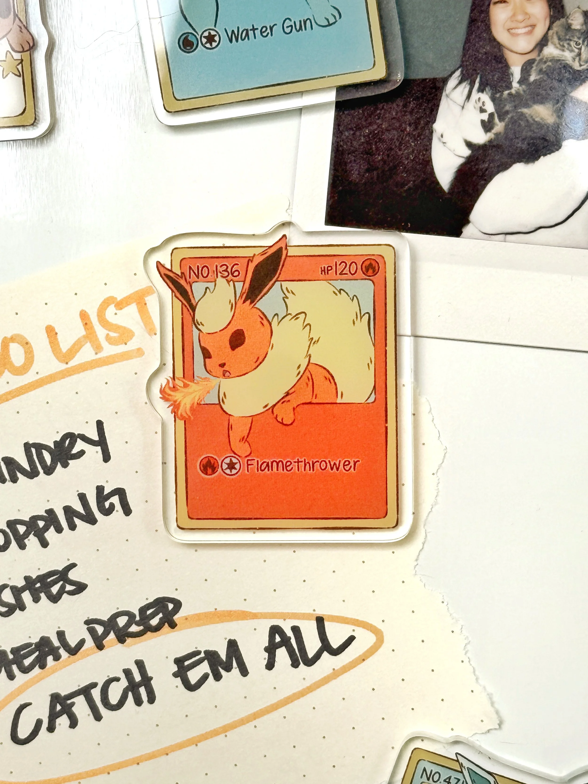 No. 136 Fire Acrylic Magnet