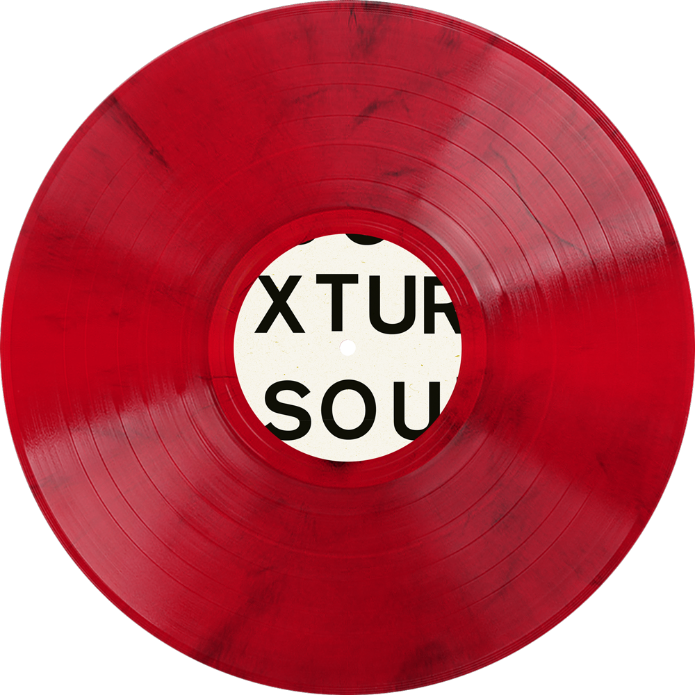 • Regular 12inch Gatefold LP / Transparent Red + Black Marble Vinyl