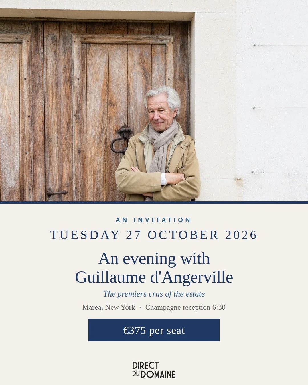 An Evening with Guillaume d'Angerville — 27 October 2026