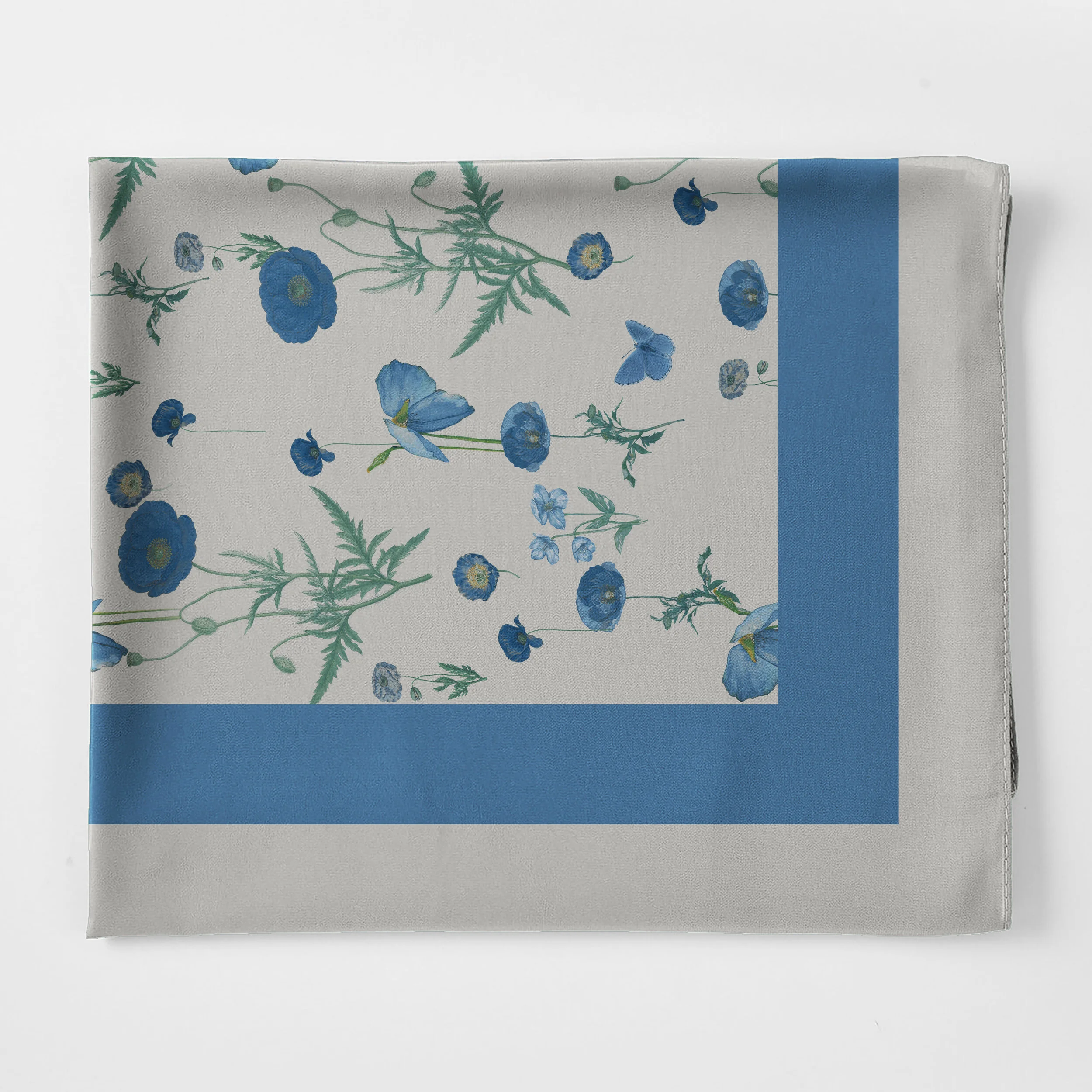 Blue Poppies Scarf